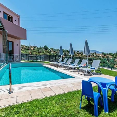 Villa Anthi, A Modern Villa With Salted Water Pool,Hot Tub & Bbq! Rethymno Exterior foto