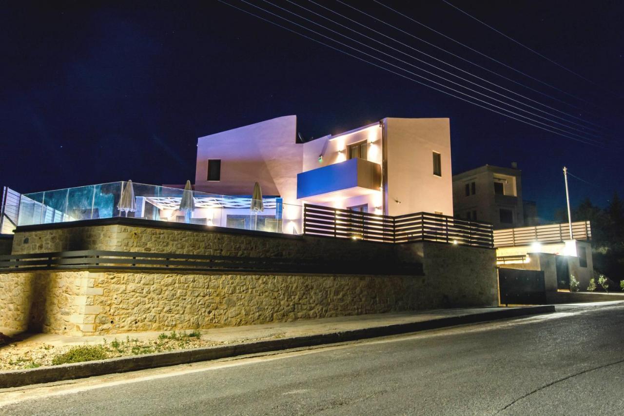 Villa Anthi, A Modern Villa With Salted Water Pool,Hot Tub & Bbq! Rethymno Exterior foto